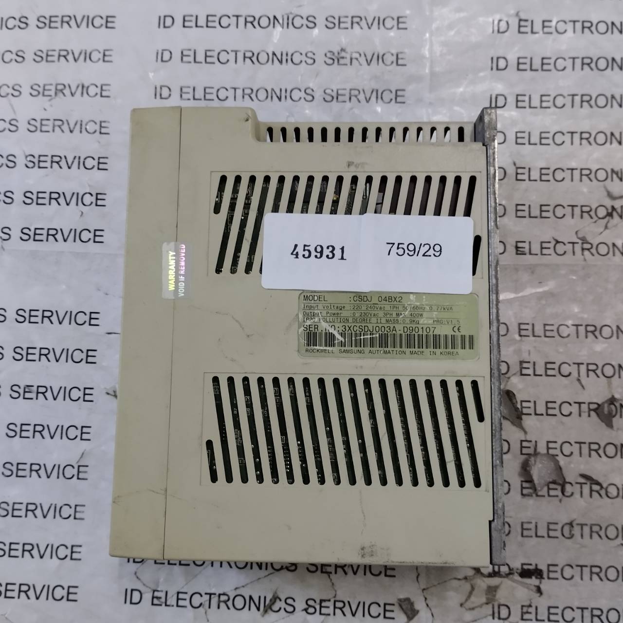 SERVO DRIVE " SAMSUNG " MODEL : CSDJ-04BX2