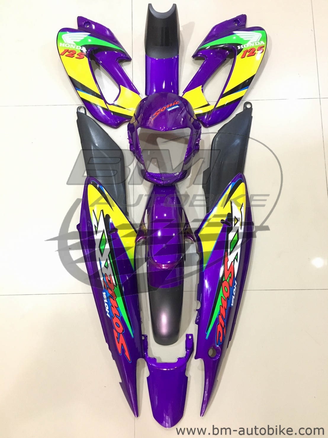 ชุดสี SONICเก่า 2000 สีม่วง20P 4 กก.