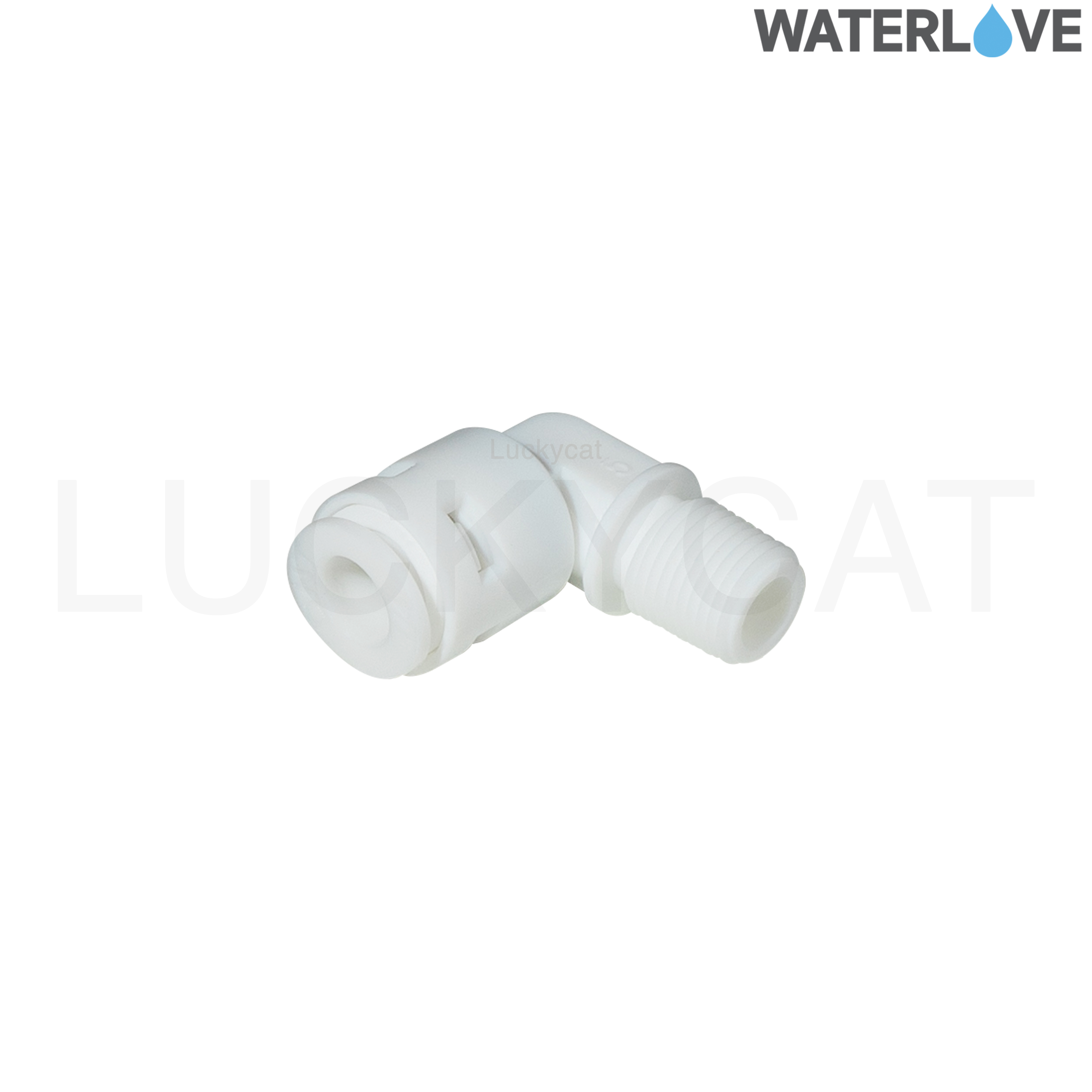 ข้อต่อฉาก เกลียวนอก สวมเร็ว ขนาด 1/8" 1/4" ( 1หุน 2หุน ) สำหรับสายน้ำ PE สายเครื่องกรองน้ำ