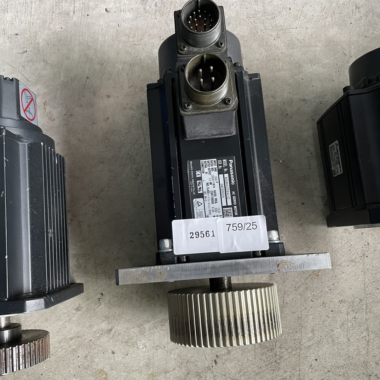 SERVO MOTOR " PANASONIC " MODEL : MSMA202A1C