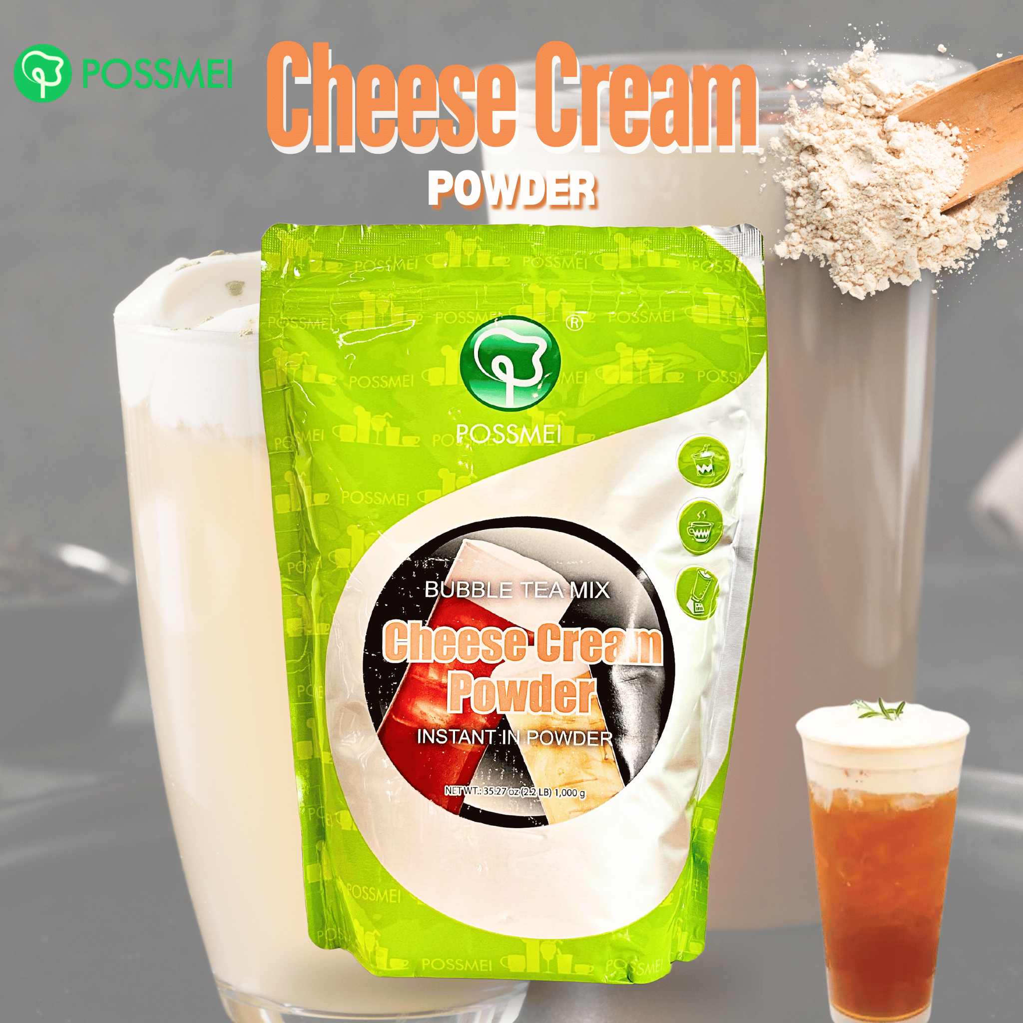 ผงครีมชีส ตราโพสเม่ Cheese Cream Powder ขนาด 1 กิโลกรัม