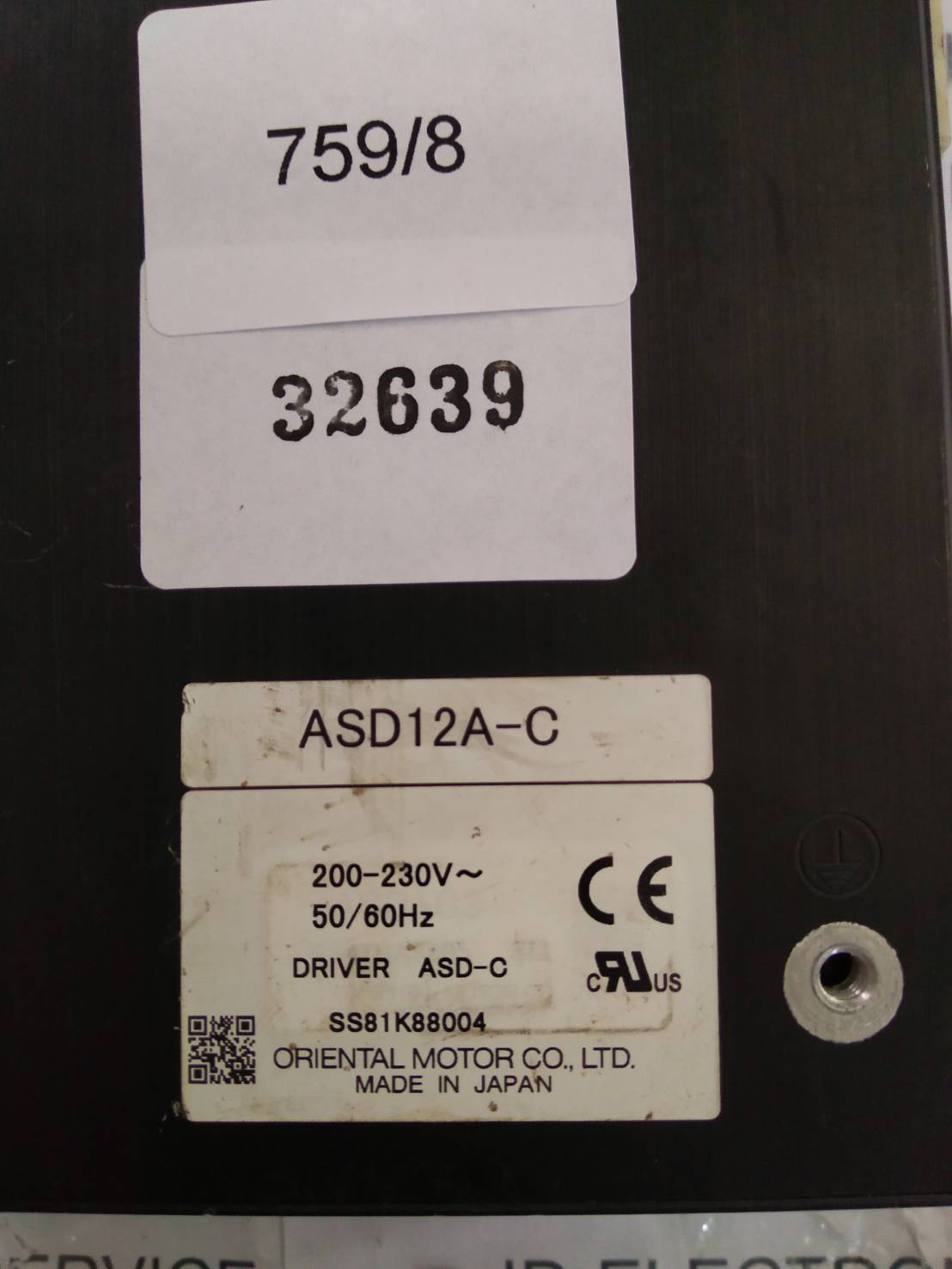 SERVO DRIVE " VEXTA " MODEL : ASD12A-C