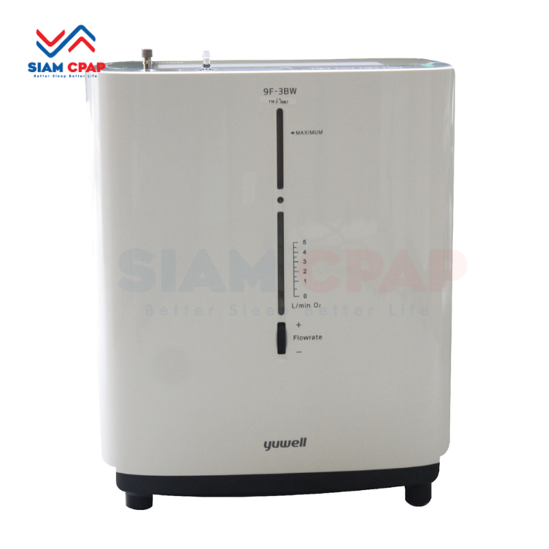 เครื่องผลิตออกซิเจน ขนาด 3 ลิตร Yuwell รุ่น 9F-3BW (มีเสียงพูด) ประกันศูนย์ไทย 3 ปี