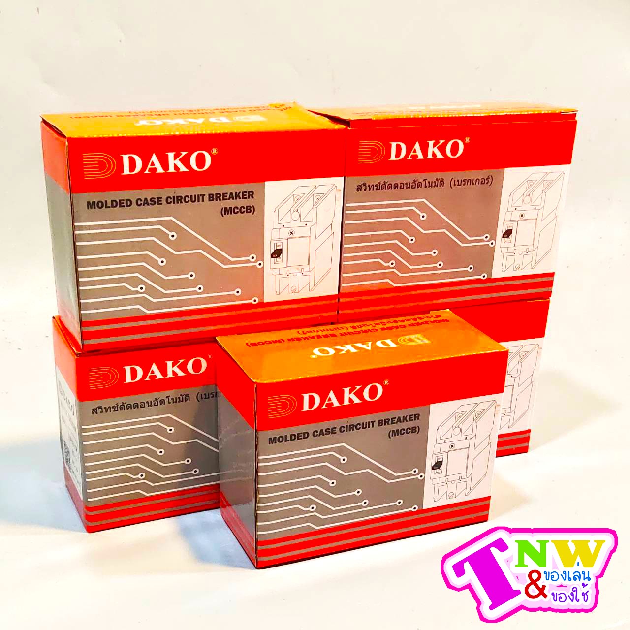 Dako สวิทช์ตัดตอนอัตโนมัติ BREAKER รุ่น NF63-CW 2P 63A 1Phase NF63 Series MCCB Molded Case Circuit Breakers เบรกเกอร์ตัดไฟเกิน 50/60Hz