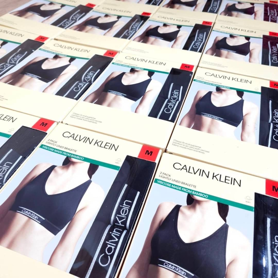 !!ของแท้ 100%!! ชุดชั้นใน Calvin klein CK Set 2 ตัว made from bamboo สีดำ