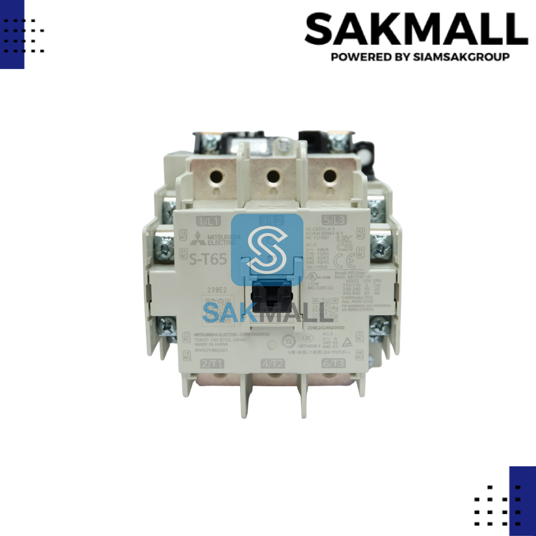 คอนแทคเตอร์มิตซูบิชิ S-T65 200V. (เฉพาะแมกเนติก)