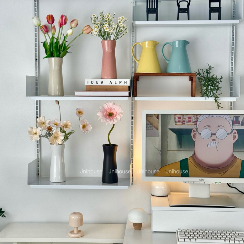 [พร้อมส่ง] Jnihouse : แจกันเซรามิก แจกันดอกไม้ทรงกระบอก (Vase)