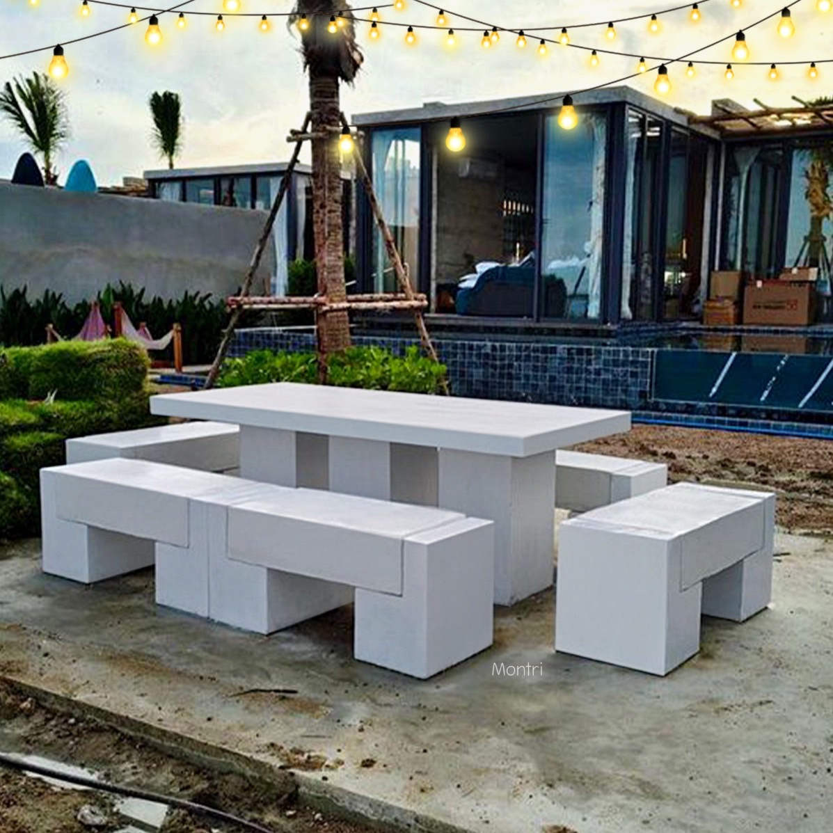 โต๊ะสนาม สุดคุ้ม ยาว 2 เมตร ได้ถึง 12-14 คนสามารถใช้ประโยชน์ได้ทุกโอกาส