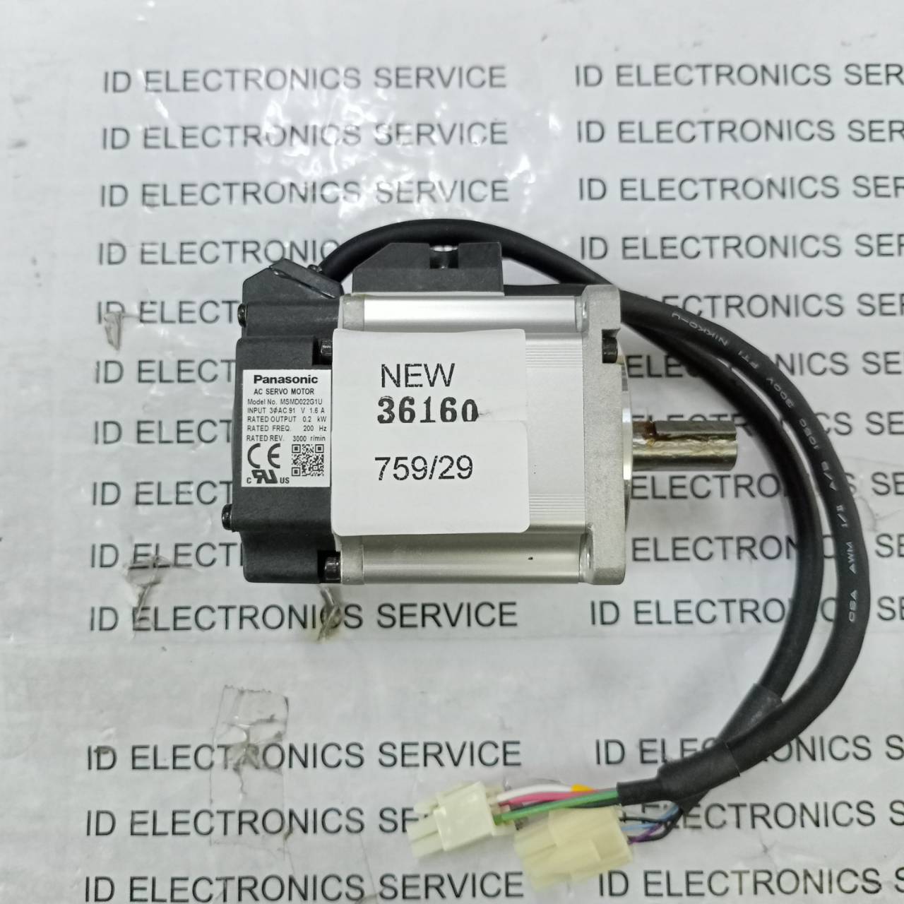 SERVO MOTOR " PANASONIC " MODEL : MSMD022G1U