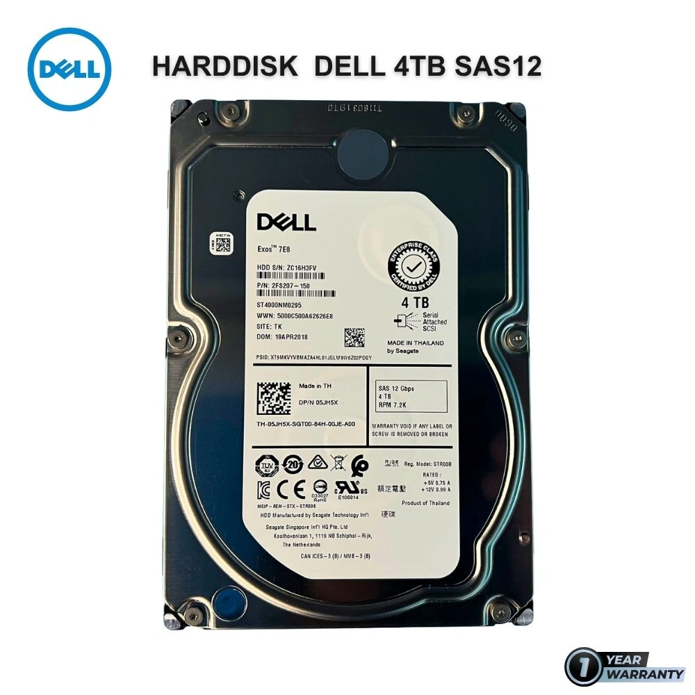 Harddisk Server Dell 4TB สำหรับ PowerEdge R640 ราคาพิเศษ