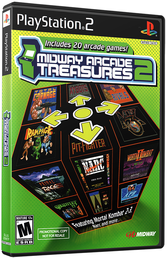 แผ่นเกมส์ PS2 : Midway Arcade Treasures 2