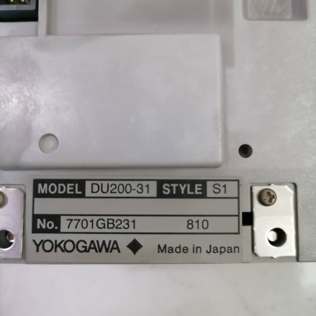 PLC " YOKOGAWA " MODEL " DU200-31