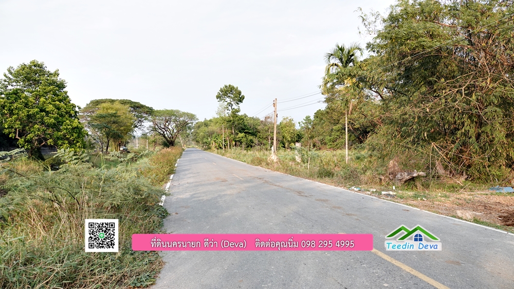 ที่ดินนครนายก วิวทุ่งนาต้นยางสวยๆ ขนาด 4 ไร่ ราคาไร่ละ 1.5 ล้าน ต.เขาเพิ่ม อ.บ้านนา จ.นครนายก