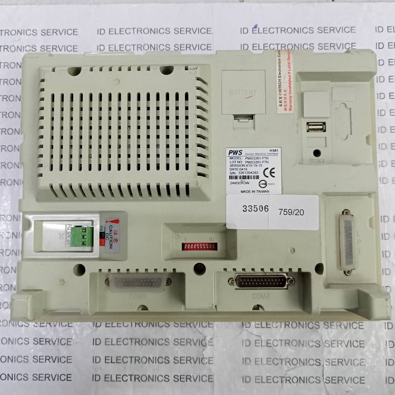 Hitech hmi รุ่น PWS3261-FTN