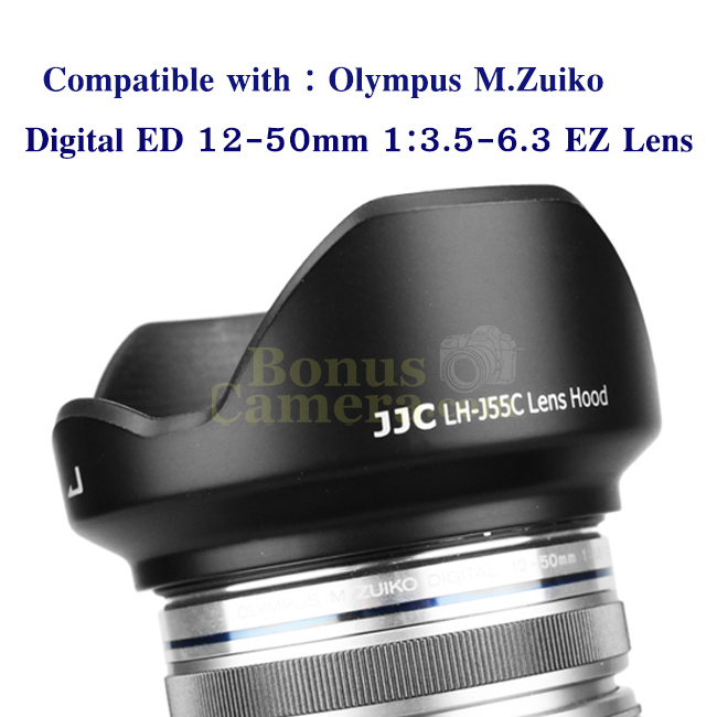 LH-55C ฮู้ดสำหรับเลนส์ OLYMPUS M.Zuiko Digital ED 12-50mm 1:3.5-6.3 EZ Lens Hood