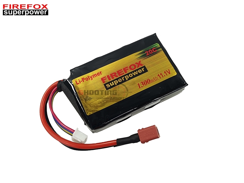 แบตลิโพ Firefox 20c 1300mAh 11.1v (สำหรับกล่องแบต)