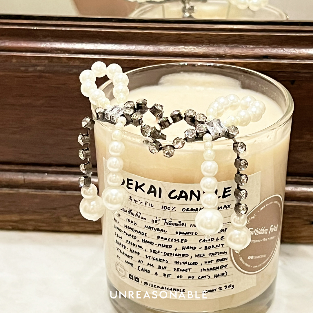 ต่างหูโบว์ Romance Bow Pearl Drop Earrings UA0903-01 Unreasonable Accessories