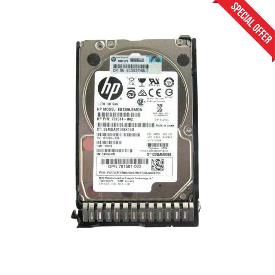 Harddisk Server HP 1.2TB SAS 12 Gbps 10K ใหม่ ประกัน1ปี ราคาพิเศษ สำหรับ Server HPE PROLIANT ML350 GEN9 G8 G10