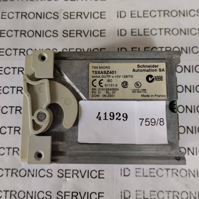 PLC " SCHNEIDER " MODEL : TSXASZ401