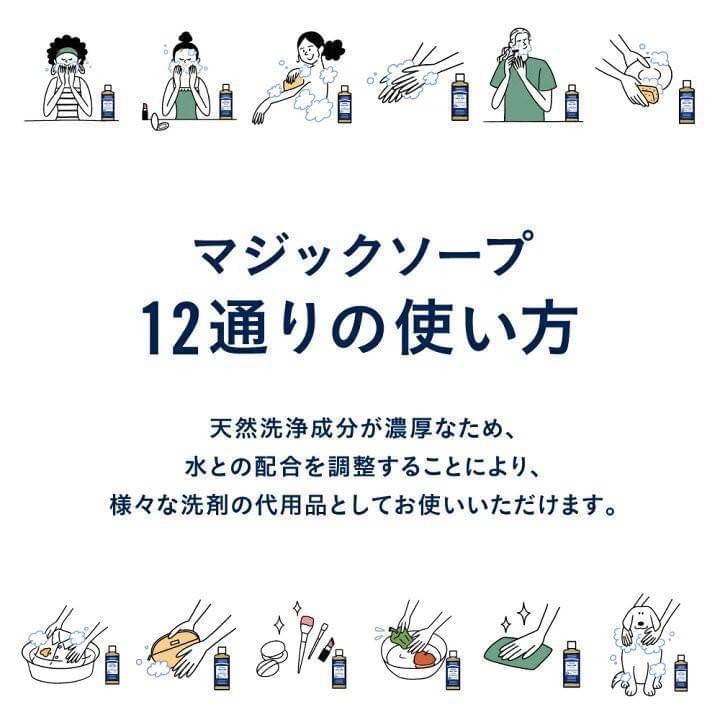 Dr.Bronner's Magic soap Peppermint ขนาด 739ml สบู่ Organic ยอดขายอันดับ 1 ในอเมริกา