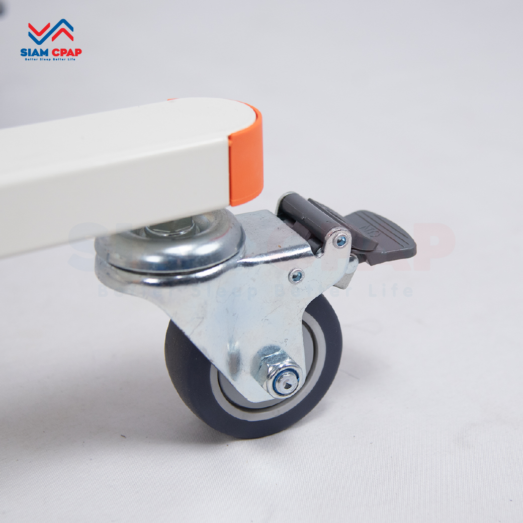 รถเข็นเคลื่อนย้ายผู้ป่วย อเนกประสงค์ รุ่นปรับมือหมุน (รับประกัน 2 ปี)