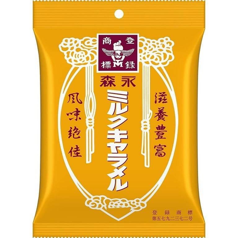 Morinaga's Milk Caramel ลูกอมนุ่มหนึบรสคาราเมล 1 ถุง 88g บรรจุ 19 เม็ด
