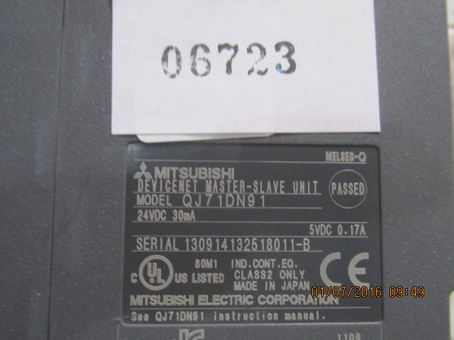 PLC " MITSUBISHI " MODEL : QJ71DN91