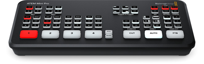 ATEM Mini Pro Blackmagic Design Switcher 4 HDMI Input
