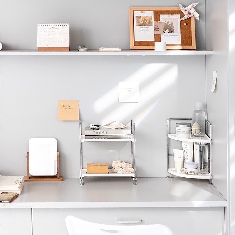 [พร้อมส่ง] Jnihouse : ชั้นวางของพลาสติกโครงสแตนเลส (มี 4 แบบให้เลือก)