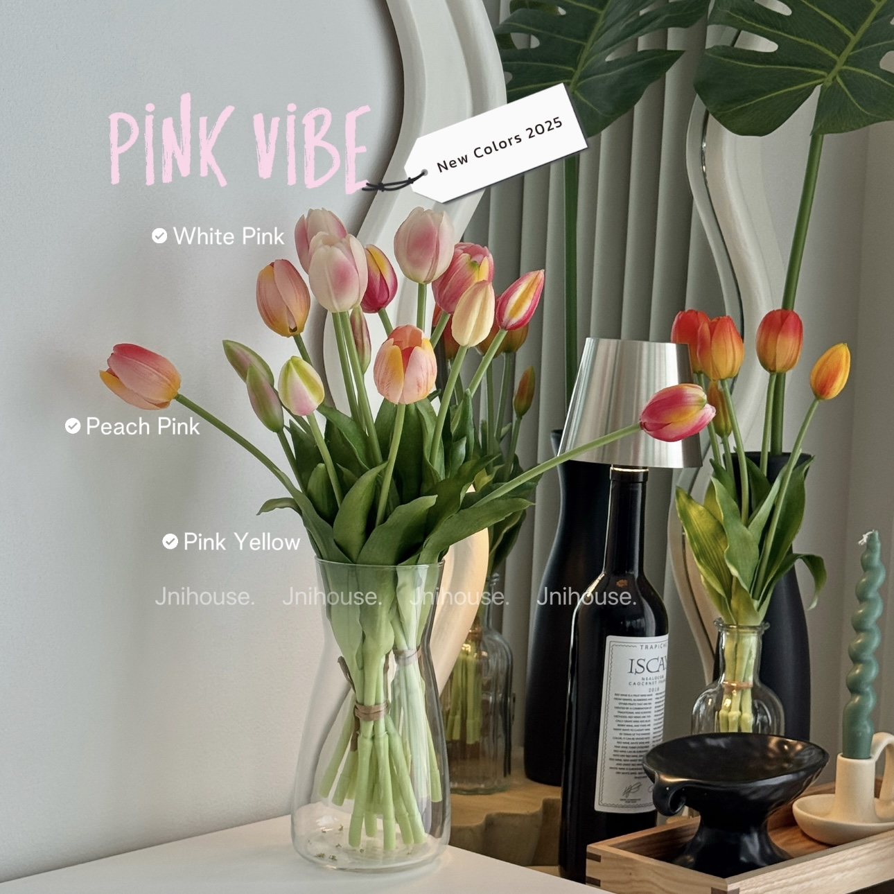 [พร้อมส่ง] Jnihouse : ทิวลิปปลอม ช่อดอกทิวลิป 5 ก้าน (Artificial Tulip Bouquet)