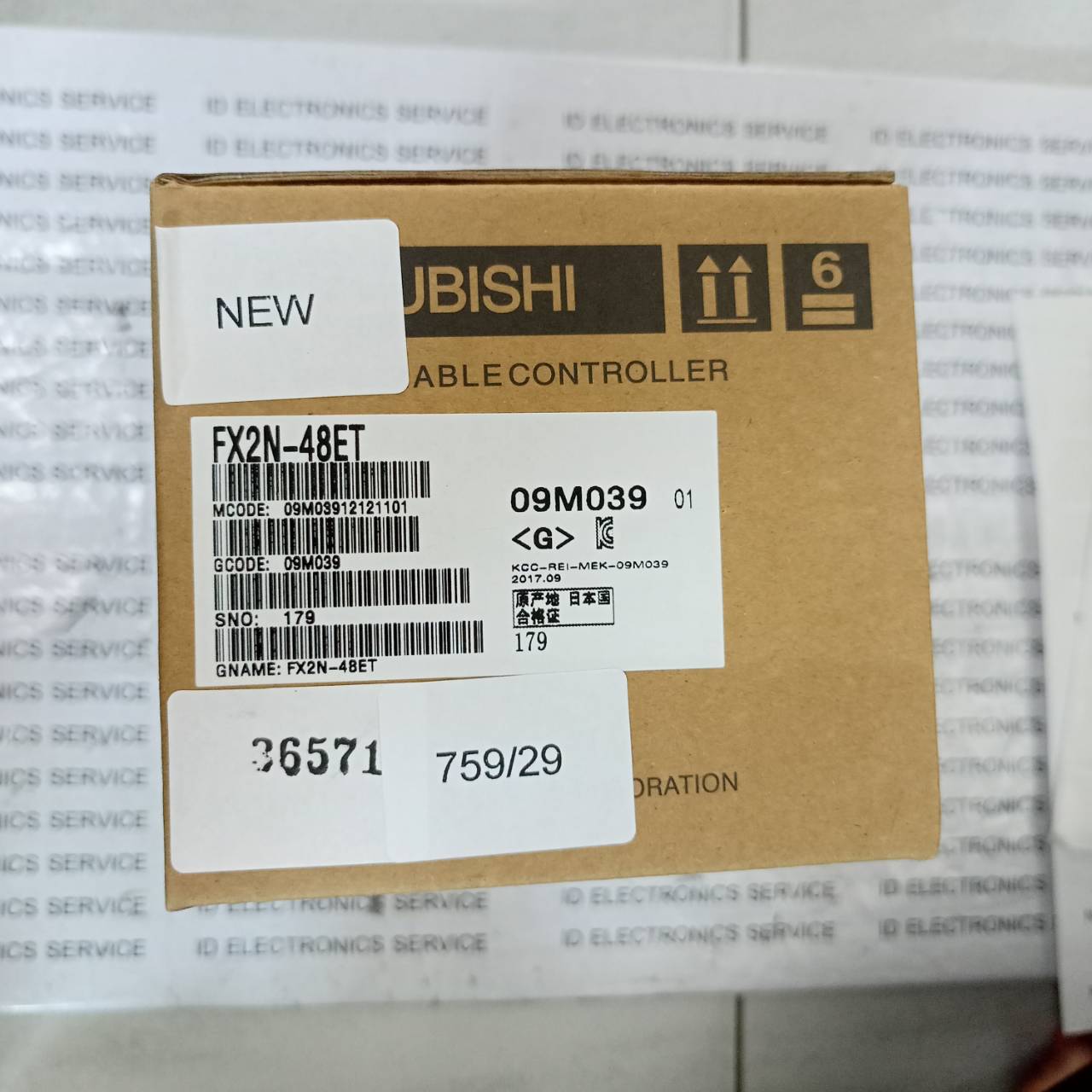 PLC " MITSUBISHI " MODEL : FX2N-48ET