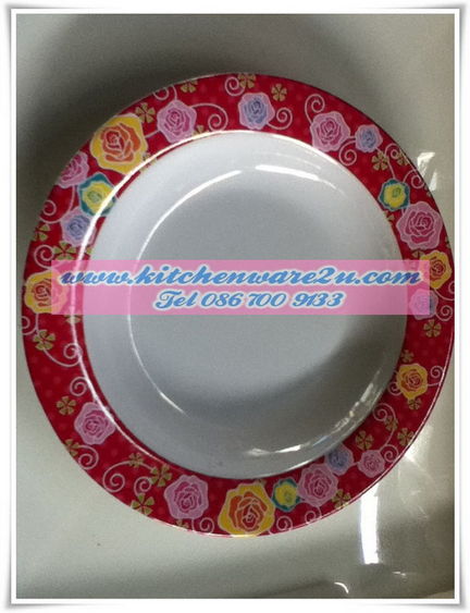 P05679 จานเมลามีน 9 นิ้ว อย่างหนา ลายใหม่ (ราคาส่งต่อ 1 โหล : 12 ใบ คลิ๊กที่สินค้าเพื่อดูรายละเอียด)