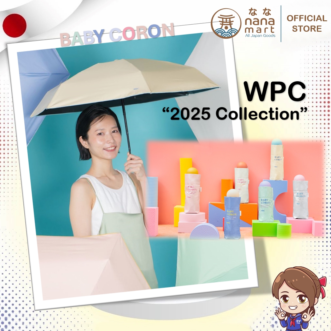 **2025 Collection** ร่ม WPC ร่มพับกันแดด 100% "BABY CORON MINI" – สีพาสเทลสุดละมุน