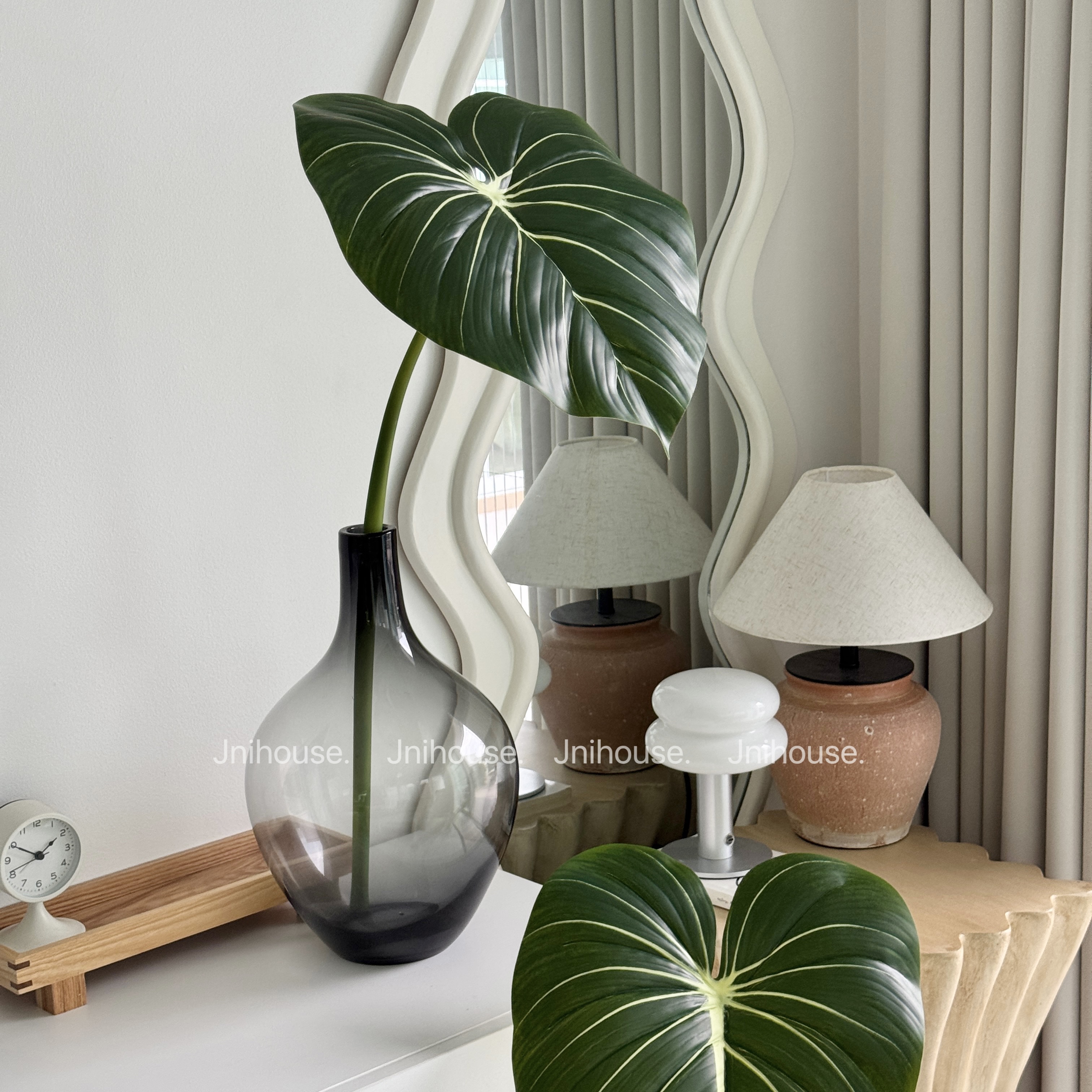 [พร้อมส่ง] Jnihouse : กิ่งใบฟิโลเดนดรอนประดิษฐ์(Philodendron Leaf)(tree)