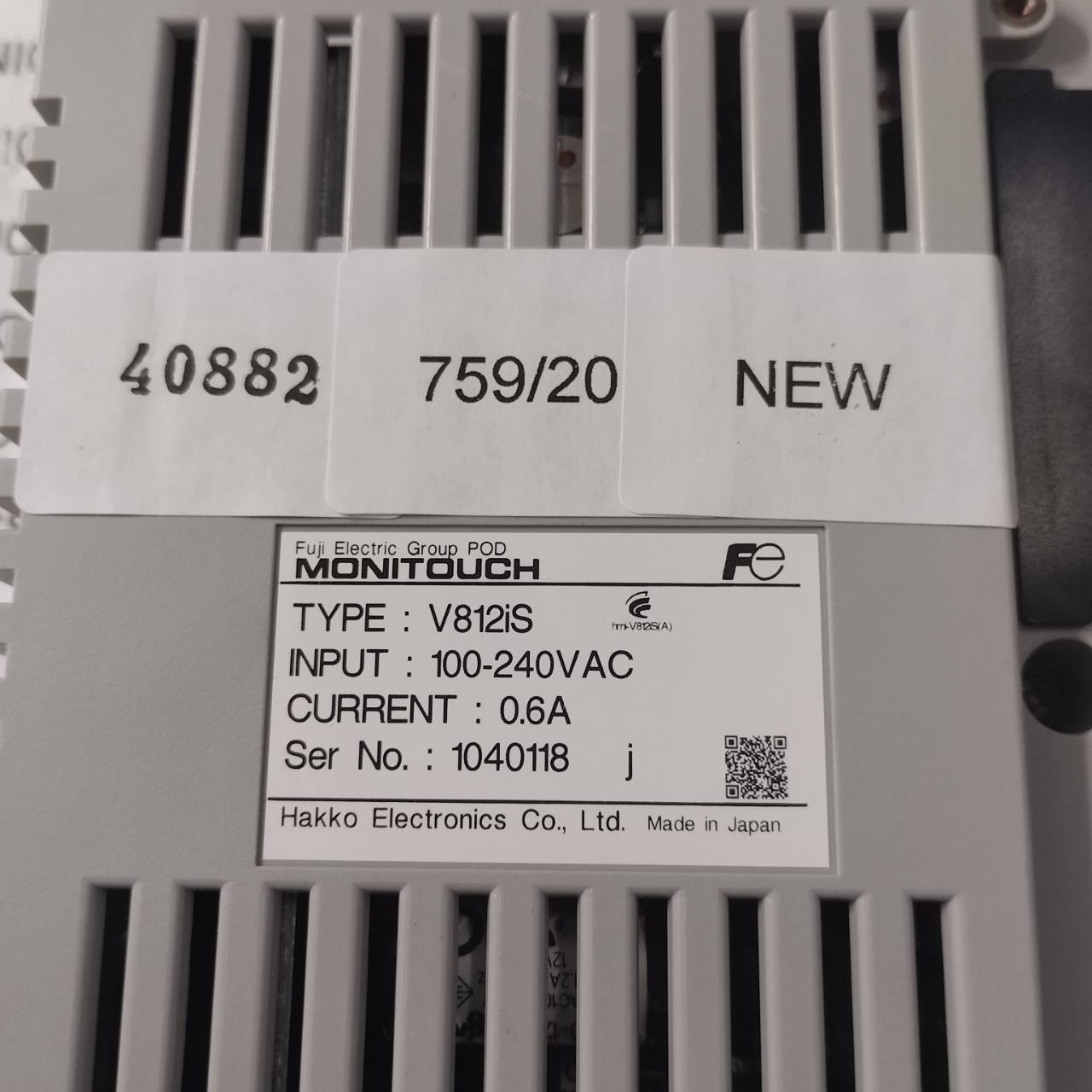 HMI " HAKKO " MODEL : V812iS