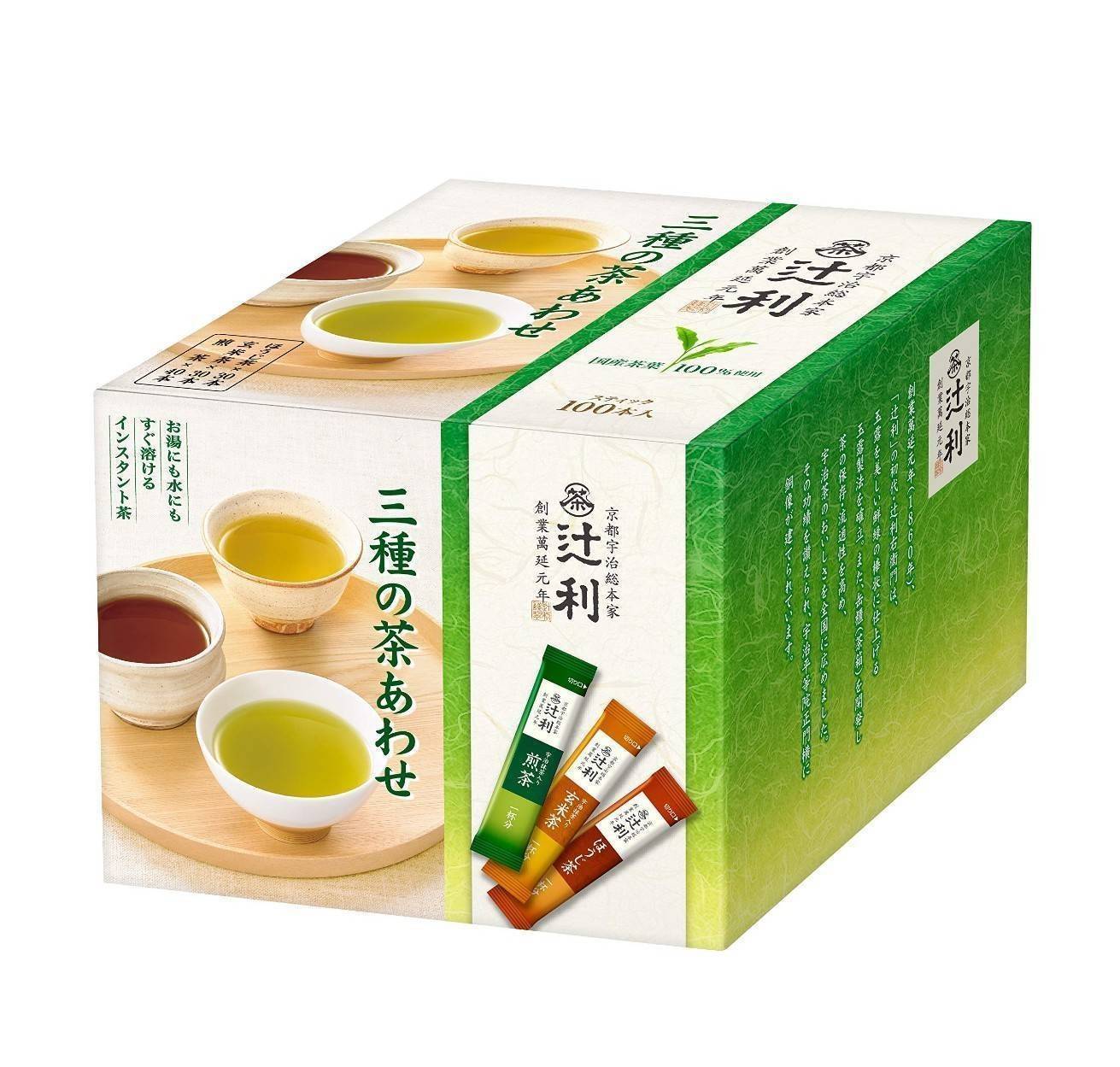 ชาเขียว TSUJIRI mix Green tea 100 pack