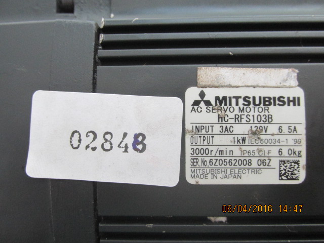 ซ่อม HC-RFS103B SERVO MOTOR "MITSUBISHI"