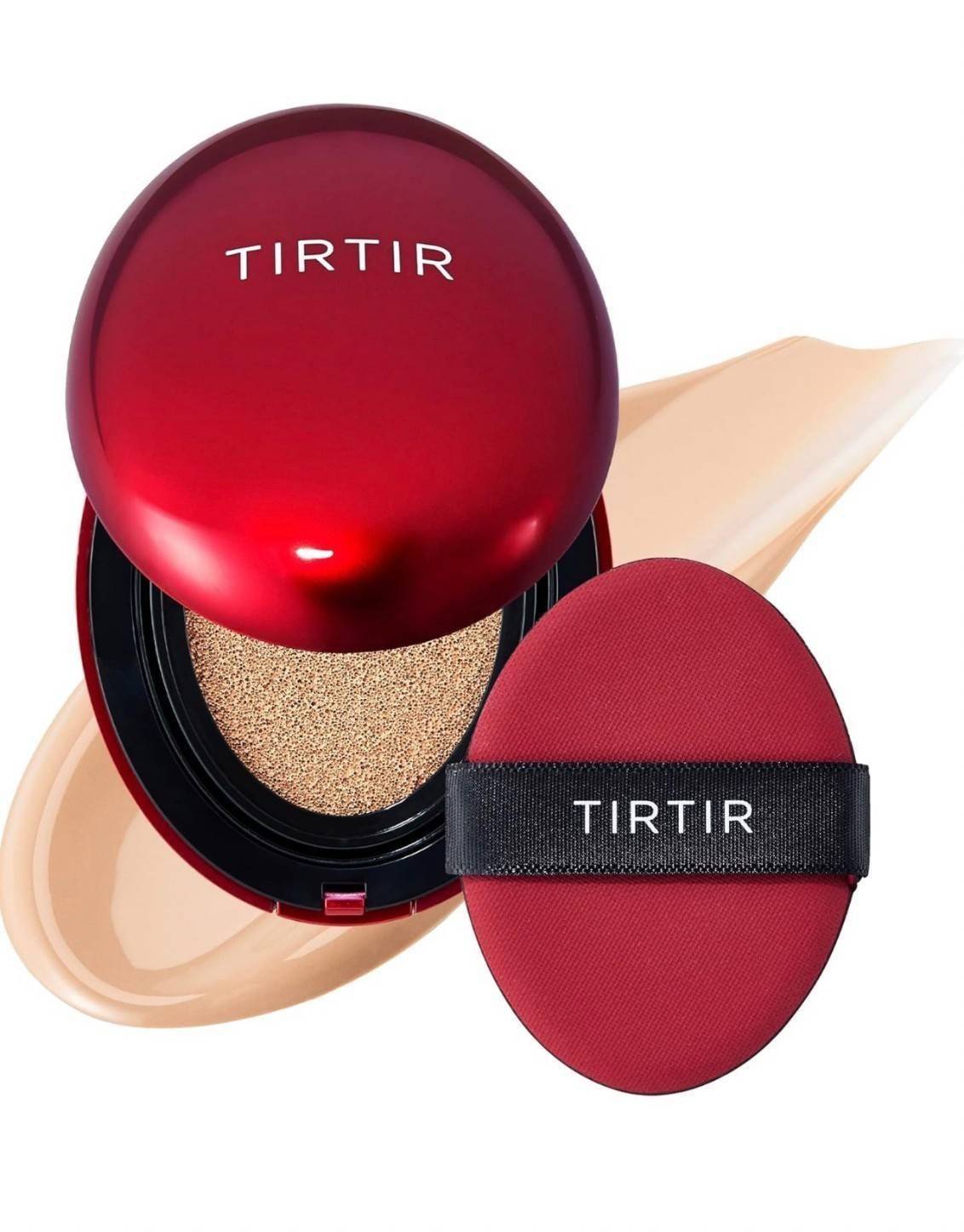 ครีมรองพื้น TirTir Mask Fit Red Cushion สี 21N ivory สำหรับผิวขาวเหลือง 18g