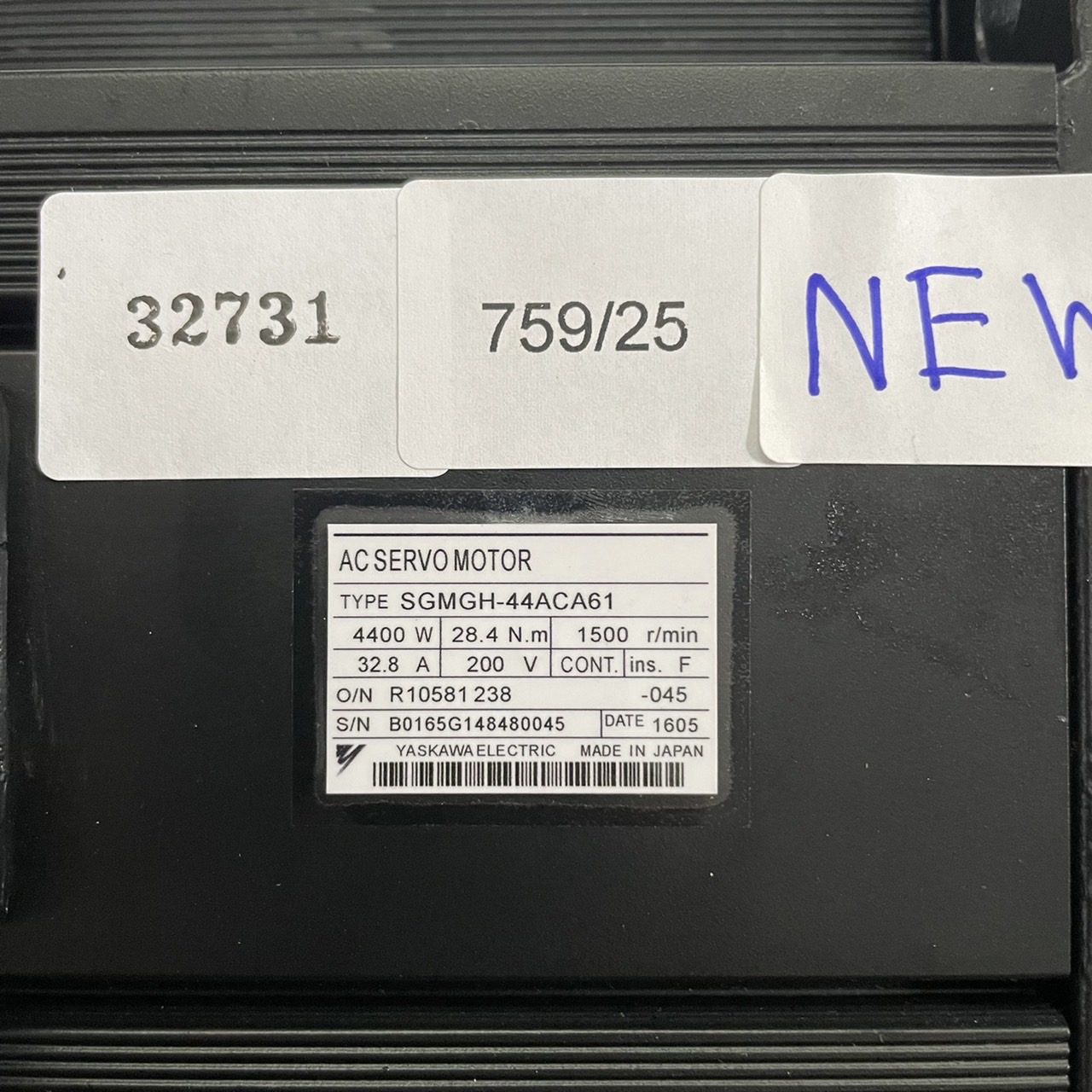 SGMGH-44ACA61 SERVO MOTOR "YASKAWA"