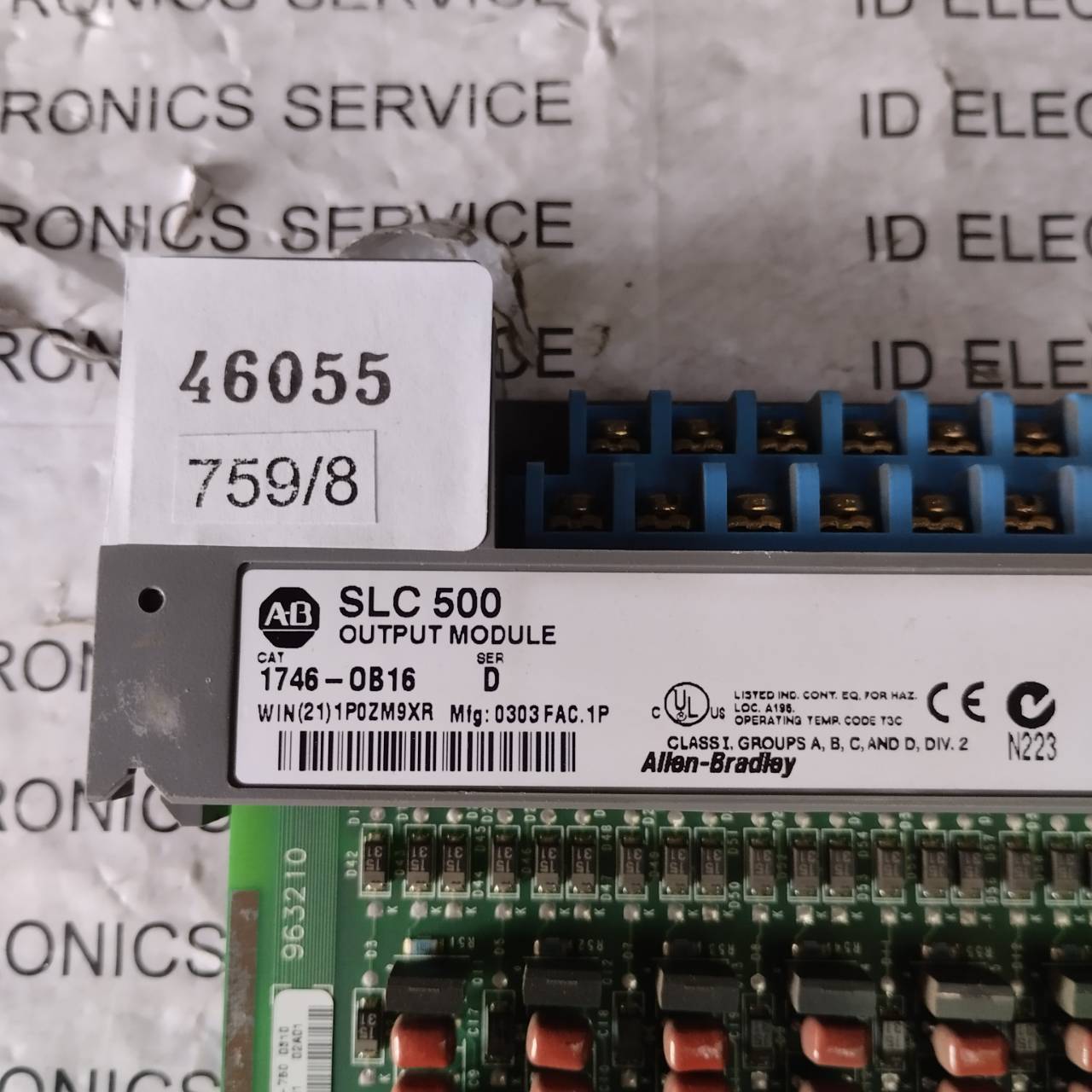 PLC " ALLEN-BRADLEY " MODEL : 1746-OB16