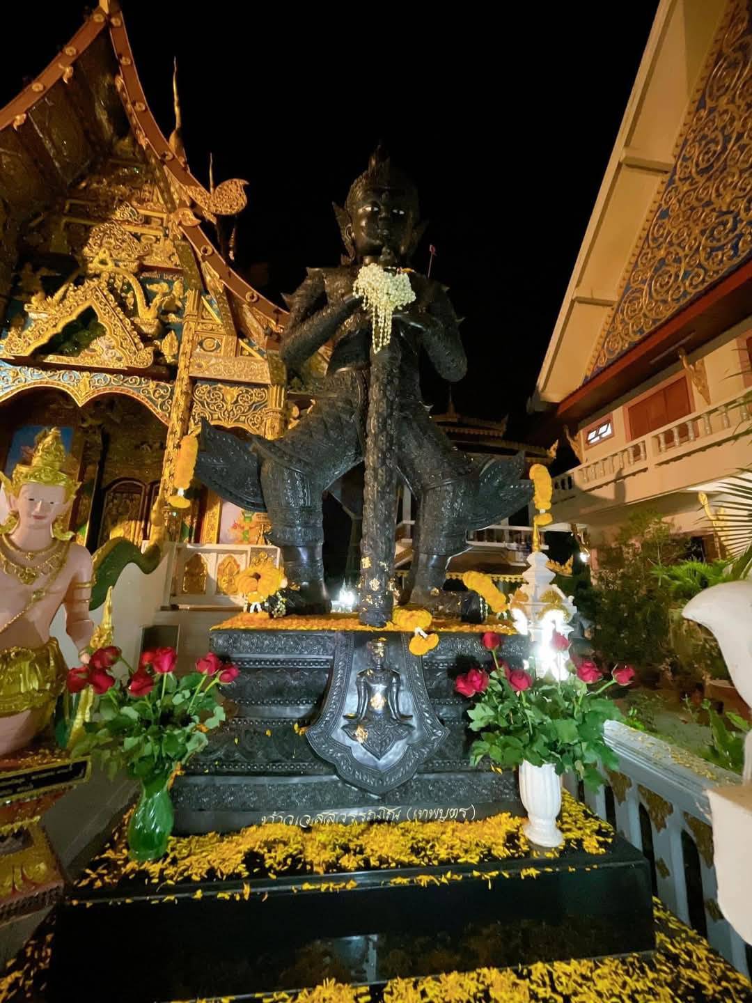 เหรียญท้าวเวสจำปี เนื้อชนวน วัดบ้านฟ่อน จ.เชียงใหม่ 2563