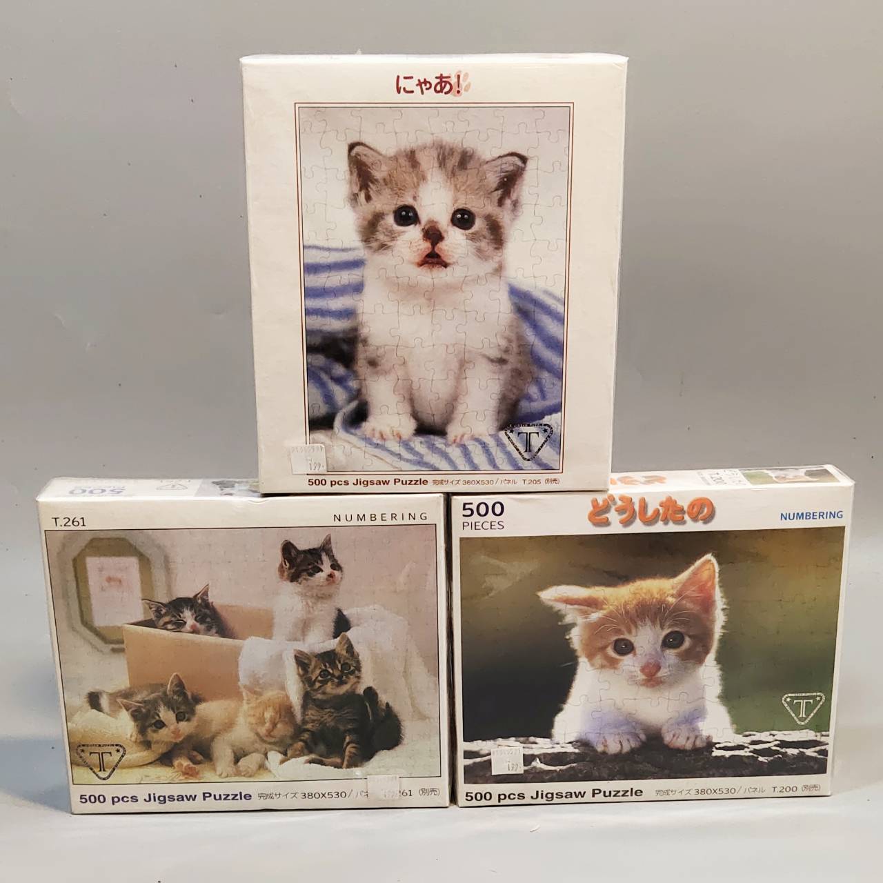 จิ๊กซอว์JigsawPuzzle500ชิ้น ลายแมวน่ารัก ของเล่นเด็กน่ารักDIYประดับตกแต่งคลายเครียดพร้อมส่ง