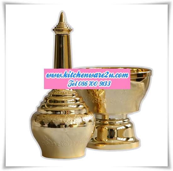 P07070 ชุดกรวดน้ำไทยธรรม พลาสติกชุป ราคาส่งต่อ 48 ชุด :ชุดละ 55 บ/ชุด