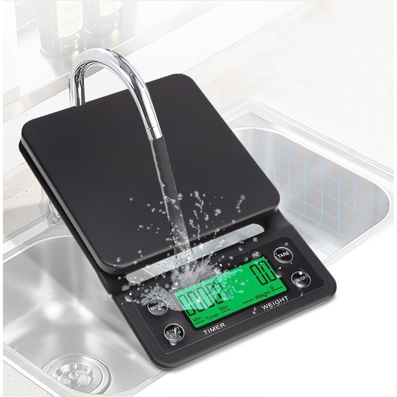 ตาชั่งดิจิตอล จับเวลาได้ แถมถ่านพร้อมใช้งาน