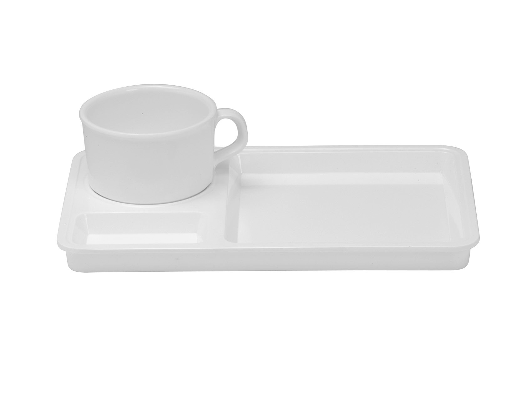 P07432 ชุดกาแฟ คอฟฟี่เบรค เมลามีนแท้ สีพื้น No.TC491-10 Flowerware เครือซูปเปอร์แวร์ (ราคาส่งต่อ 12 ใบ : 87.5 บ.ต่อชุด)