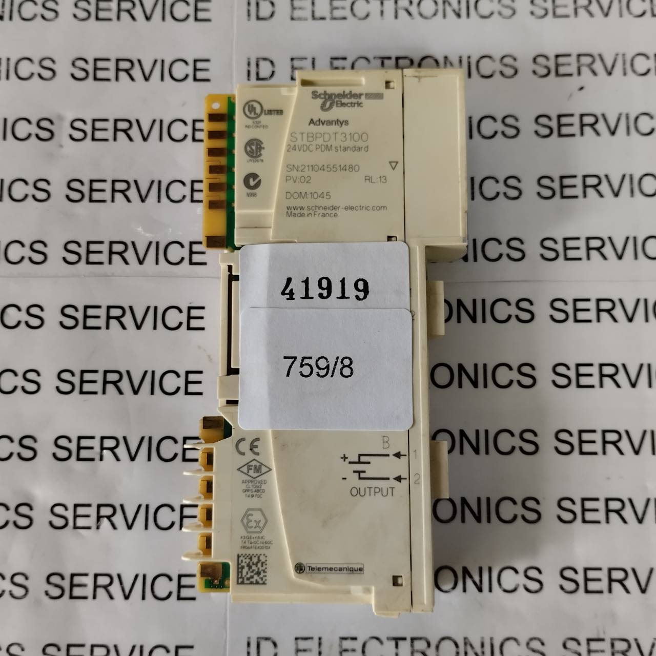 PLC " SCHNEIDER " MODEL : STBPDT3100