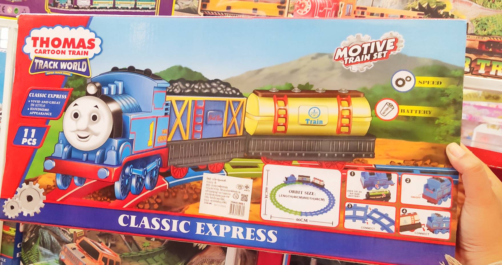 ของเล่นราง รถไฟโทมัส พร้อมราง ของเล่นเด็ก สำหรับเด็ก