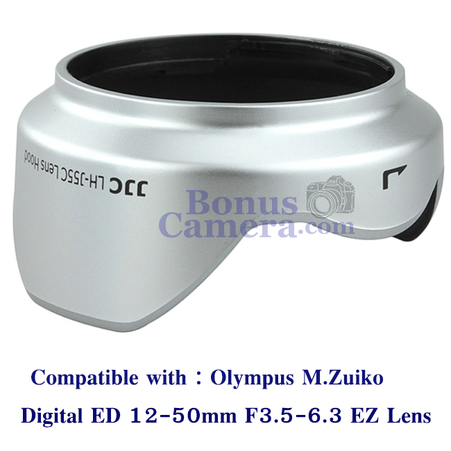 LH-55C(S) ฮู้ดสีเงินสำหรับเลนส์ OLYMPUS M.Zuiko Digital ED 12-50mm 1:3.5-6.3 EZ Lens Hood