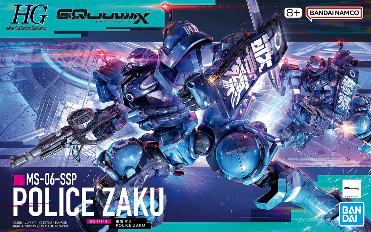 HG 1/144 POLICE ZAKU GQ Gundam GQuuuuuux