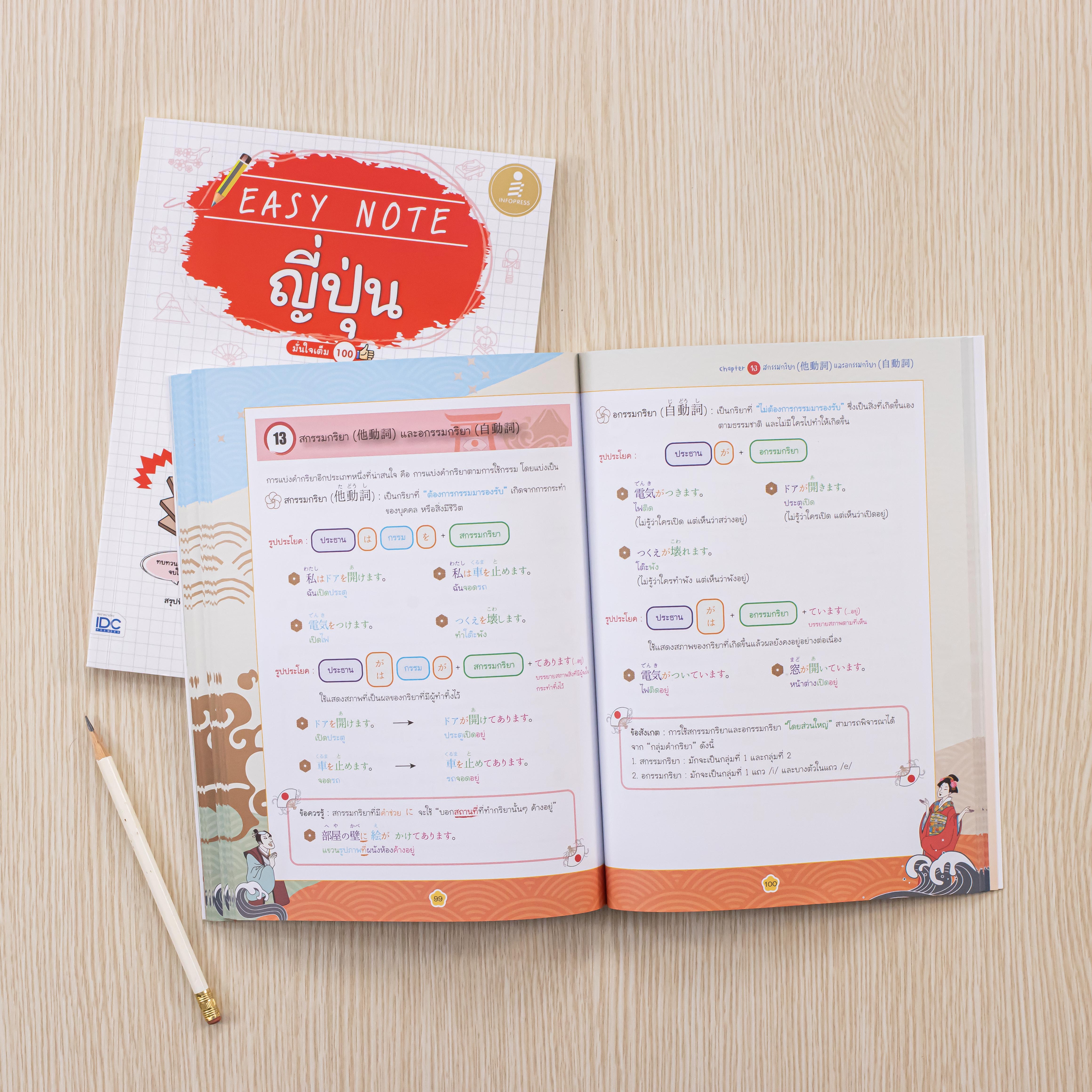 Infopress (อินโฟเพรส) หนังสือ Easy Note ญี่ปุ่น มั่นใจเต็ม 100 - 74015